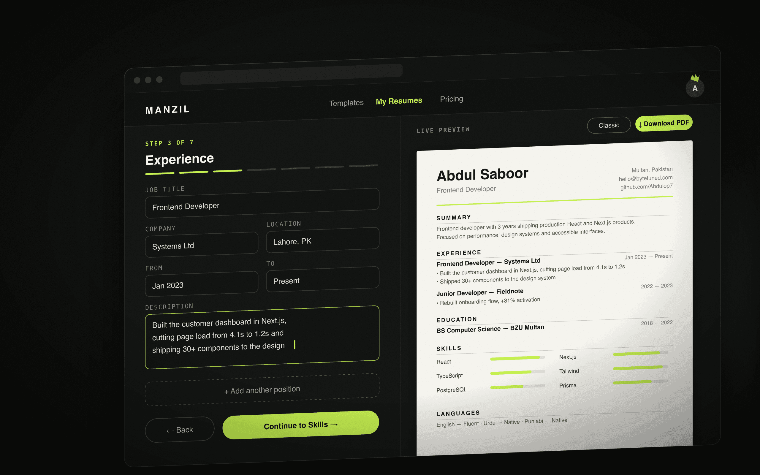 Manzil — project cover